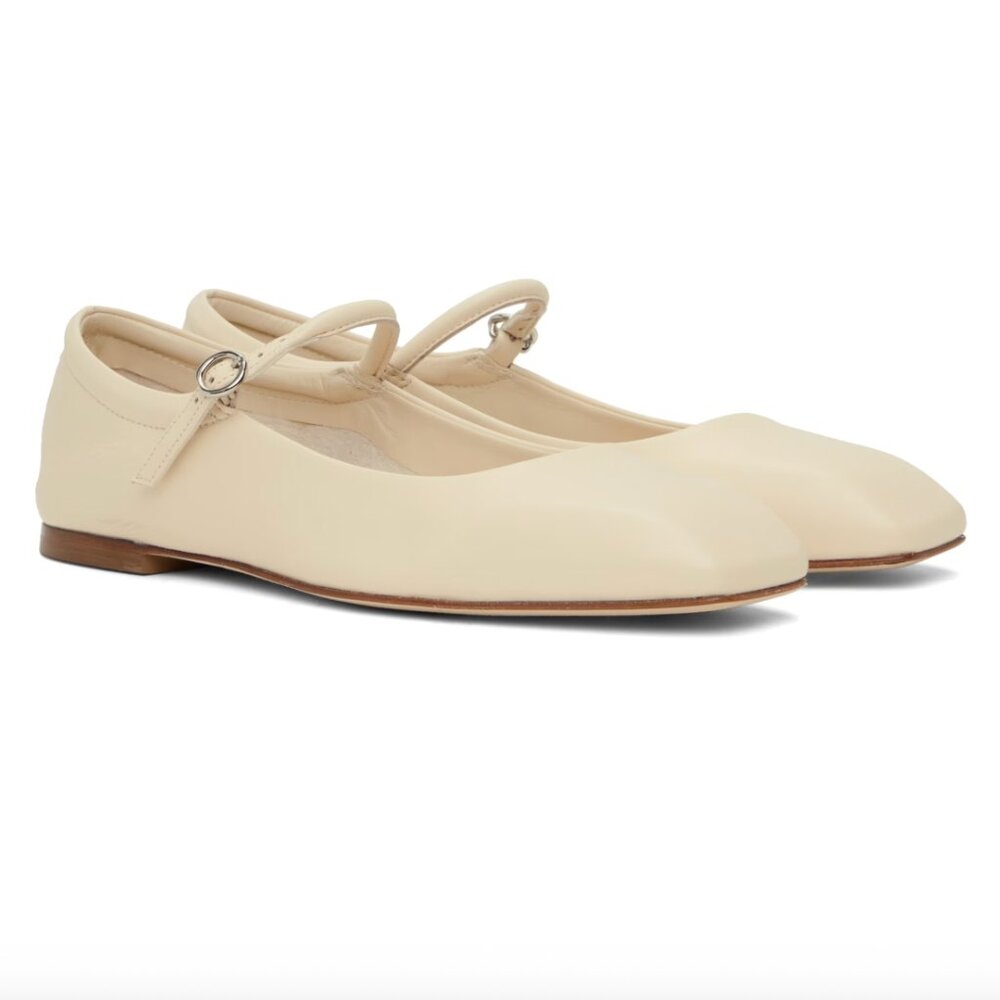 Aeyde Uma Square Toe Mary Jane Flats
